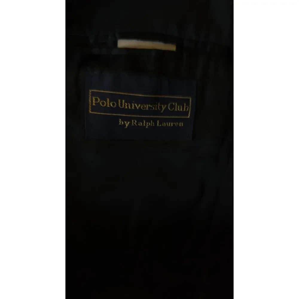 Polo University Club By Ralph Lauren 100% Wool Sport Coat Mens 40R Blazer Jacket